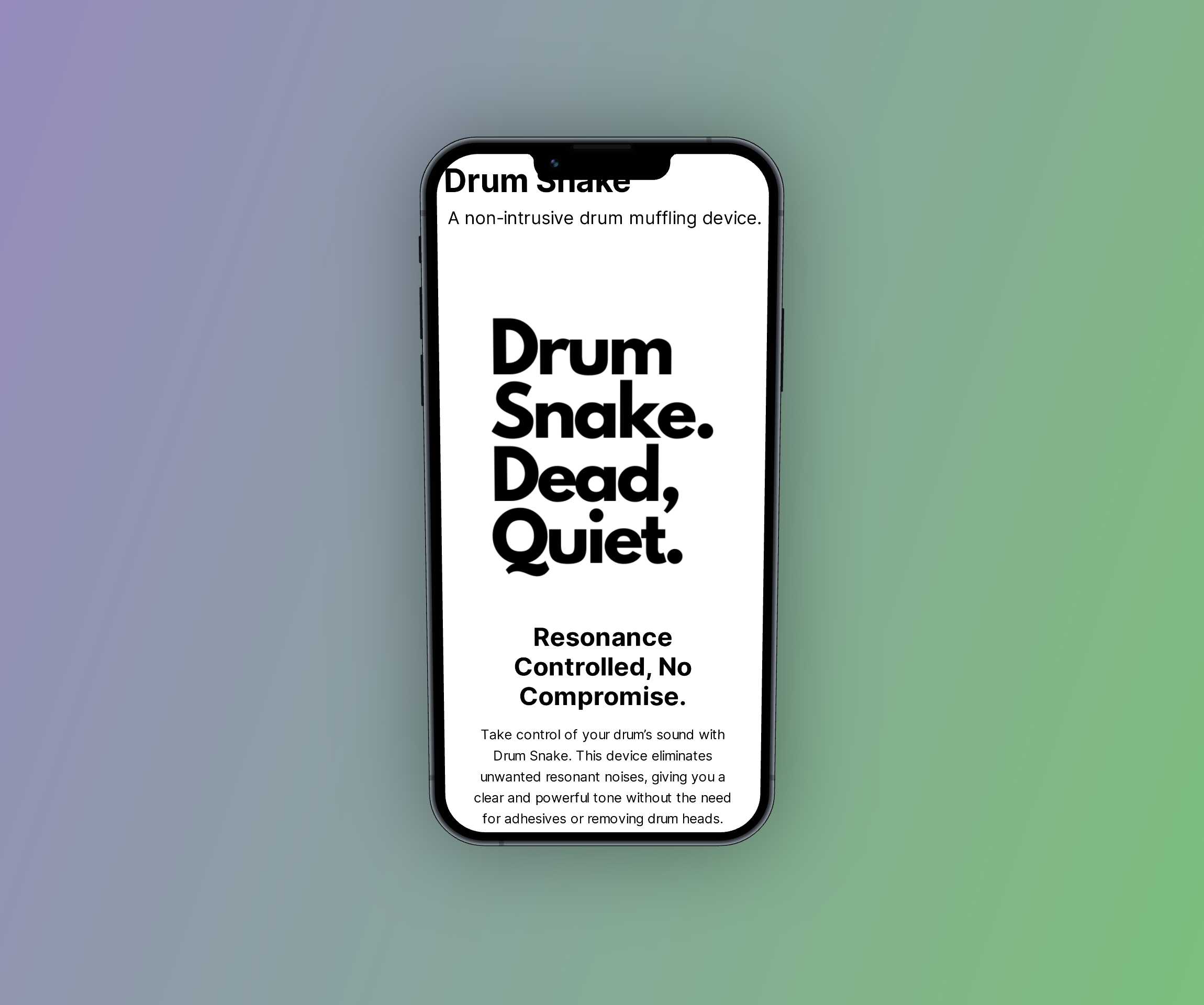 Drum Snake on iPhone