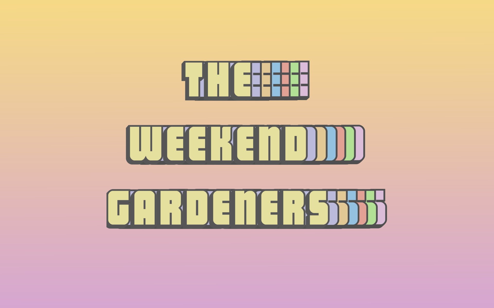 The Weekend Gardeners Logo